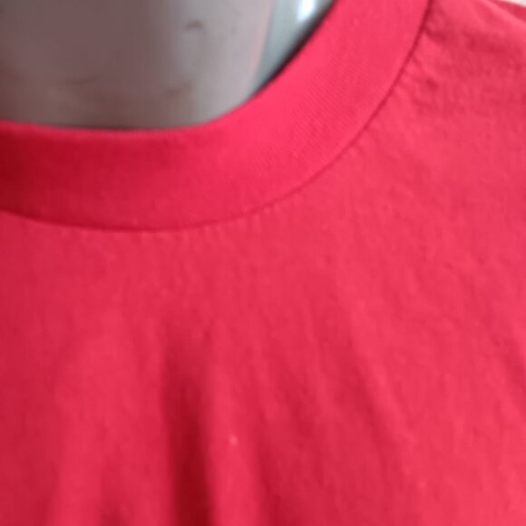 LARGE Vintage T-shirt Single Stitch 1990's Men's HANES COLLEGE JOKE GRAPHIC USA - Picture 5 of 7